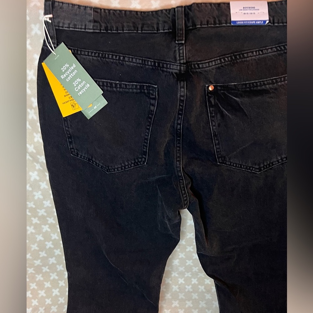 H&M Low Waist Jeans, Boyfriend style loose fit size 10